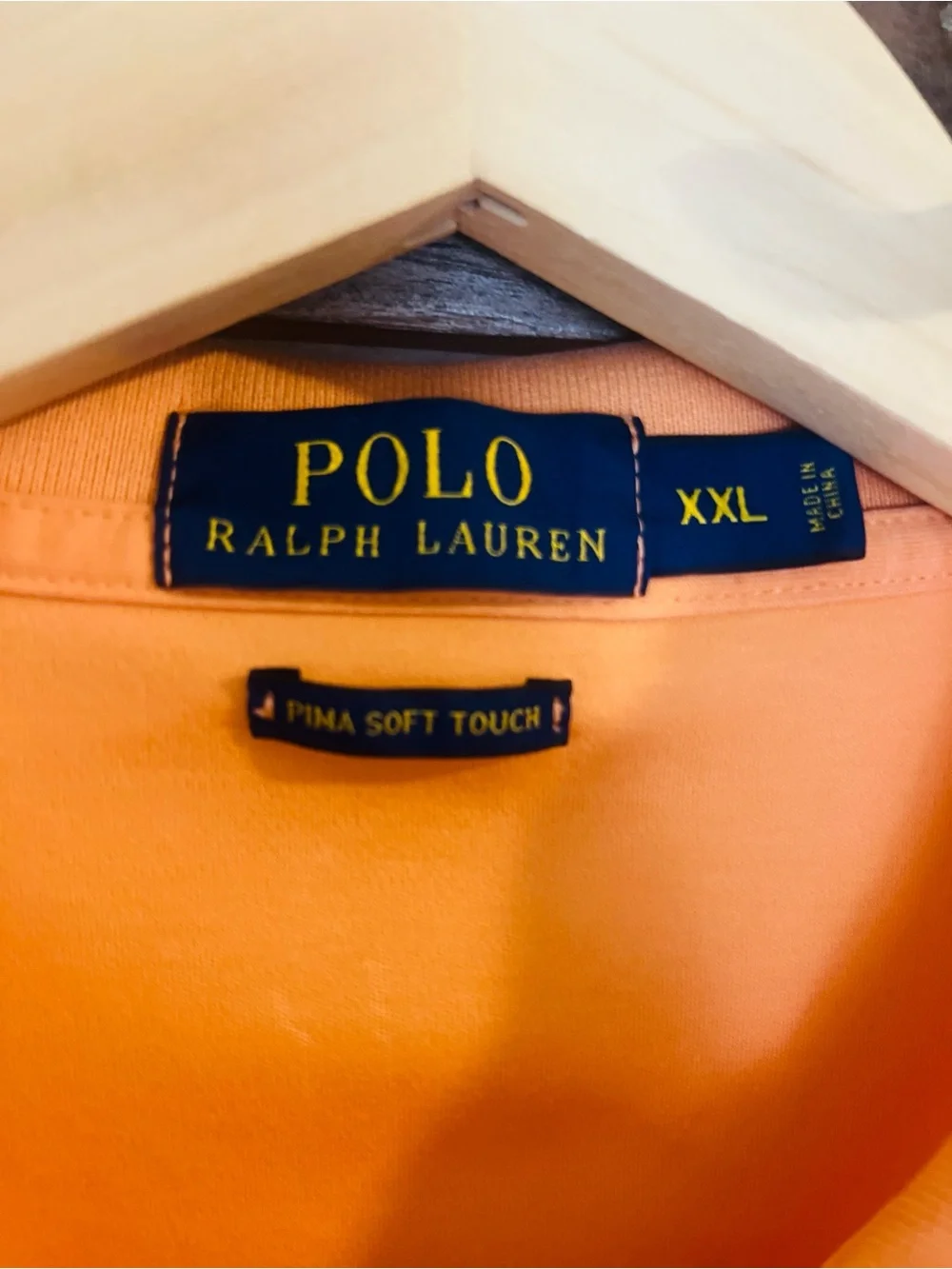 Polo Ralph Lauren Men’s Pima Soft Cotton Polo Shirt Orange Size XXL